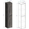Пенал подвесной Rovere Nebrasca Nature BELBAGNO KRAFT KRAFT-1600-2A-SC-RNN-R